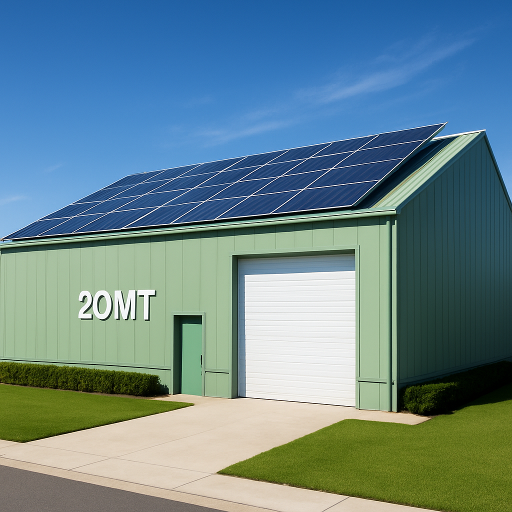 20 metric ton solar-powered green cold storage facility